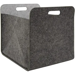 Dune Design Filz Aufbewahrungsbox 33 x 33 x 38 cm 1-tlg. Grau