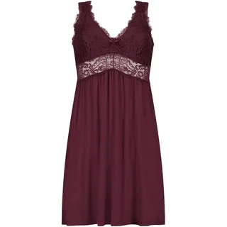 HUNKEMÖLLER Slipdress Nora Lace - Windsor Wine - 2XL - XXL