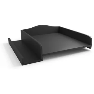 regalik Wickelaufsatz für Waschmaschine – Wickelauflage 60x70 cm – Laminierte Holzplatte – Anthrazit – 82x72x10 cm – Sicherer & Platzsparender Wickeltischaufsatz