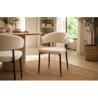 Actona Esszimmerstuhl Edina Polyester beige 2er Set