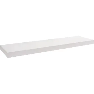 Bücherregal Wand, Wandregal 80x24 cm - Regal Wand, Schweberegal, Hängeregal - Weiß