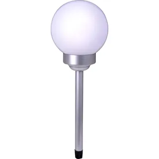 NÄVE Solarleuchte Kunststoff D: 15 cm H: 51,5 cm inkl. Erdspieß weiß