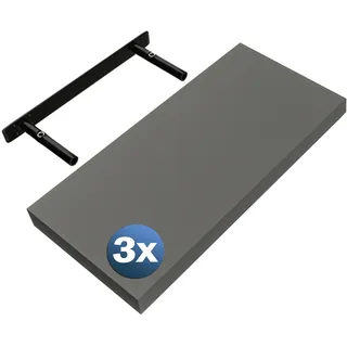 CASARIA Wandregal 50 cm Grau