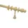 Vorhangstange Holz Set 200 Beige