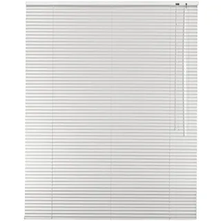 Alu Jalousie Aluminium Jalousette in Farbe Weiß - Breite 40 bis 240 cm - Höhe 130/175 / 220 cm - Tür Fenster Rollo Jalousette Aluminium Fensterjalousie Lamellen Metall (200 x 175 cm)