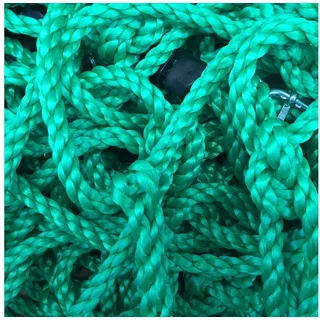 Loggyland Kletterseil Kletternetz verschiedene Farben/ Höhen/ Breiten, 70 kg Tragkraft, extrem witterungsbeständig und angenehm in der Hand grün 150 cm x 200 cm