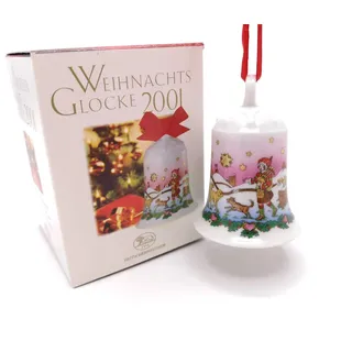 Hutschenreuther - Weihnachtsglocke 2001 - Porzellanglocke - Glocke aus Porzellan - NEU - OVP - 1. Wahl