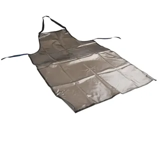 Opatiny Wasserdichte öldichte PVC-Schürze, schwarz, 80-120 cm Größe für Küche und wasserdichte Arbeitsbereiche