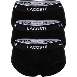 Lacoste Slips unifarben schwarz XXL 3er Pack