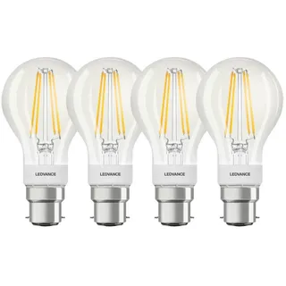 LEDVANCE LED-Birne 6W B22d 60 W warmweiß 4 St.