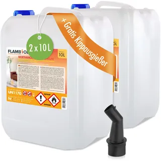 Höfer Chemie Flambiol Bioethanol 96,6% Premium 10 l 2 St.