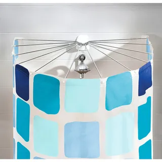 KLEINE WOLKE Duschvorhangstange Big Spider 94 x 71 cm silber