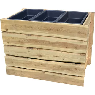 Tetzner & Jentzsch Hochbeet Herlev Lärche 108 x 80 x 64 cm natur