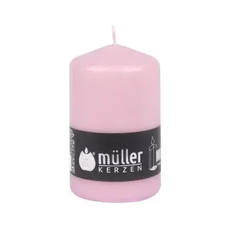 Müller Kerzen Stumpenkerze, rosa 20111070cw , 1 Packung = 6 Stück, (Ø x H): 70 x 110 mm