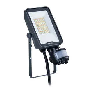 Philips Außenstrahler LED 20 W mit Bewegungsmelder IP65 grau