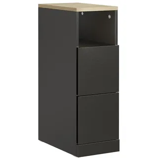 SoBuy Nachtschrank FBT149 20 x 35 x 60 cm Schwarz
