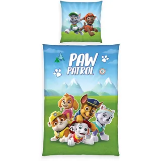 Herding Paw Patrol mehrfarbig Baumwolle 135 x 200 cm + 2 x 80 x 80 cm