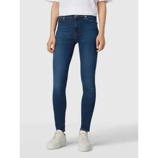 Jeans mit 5-Pocket-Design Modell 'Illusion', Marine, 31