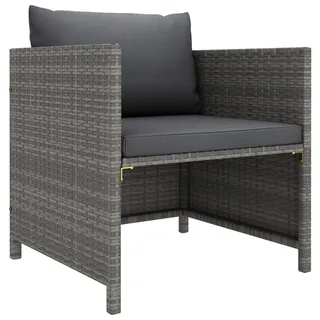 vidaXL Gartensofa Loungesofa grau