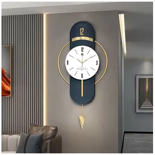 ABERTO DESIGN Wanduhr in Dunkelblau - (B)40 x (H)80 cm