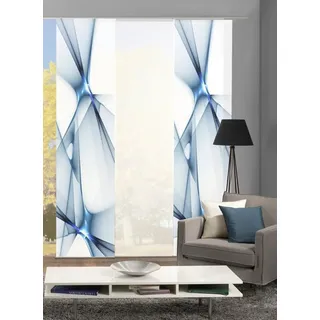 Schmidt Gard Schiebegardine Flächenvorhang KINGFIELD 245x60 cm, Dekostoff, 100% Polyester blau