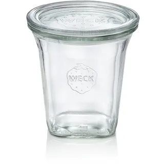 48x Weck Glas Quadroglas mit Deckel Quadro 545 ml