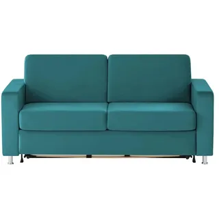 nehl Schlafsofa  Boston Deluxe , türkis/petrol , Maße (cm): B: 199 H: 91 T: 103.0