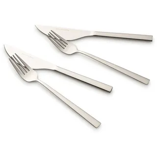Echtwerk Pizzabesteck Set "Bari" (4tlg, silber)
