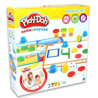 Play-Doh Shape & Learn - Stempelset, 3x Knete 168g - Russland