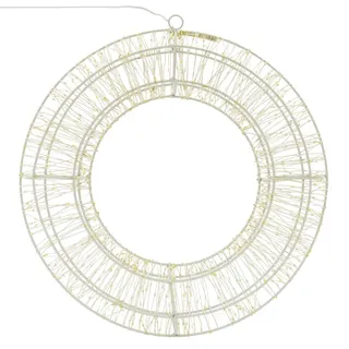 ECD Germany LED Kranz 50 cm Warmweiß