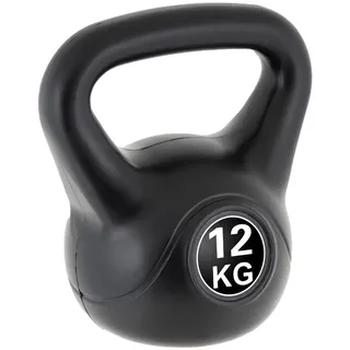 MAXXIVA Kettlebell Kugelhantel 12kg schwarz Krafttraining Fitness Rundhantel