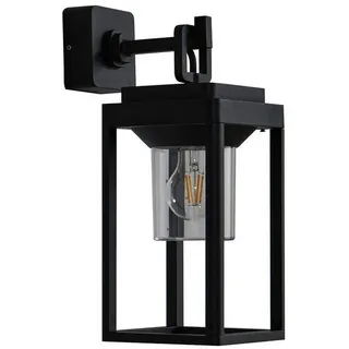 LUCANDE Außenwandleuchte Aluminium 43,0 cm 1 x E27 schwarz