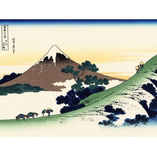 Hokusai 36 Views Fuji Inume Pass Woodblock Japan Large Wall Art Poster Print Thick Paper 18X24 Inch Aussicht Holz Wand Poster drucken