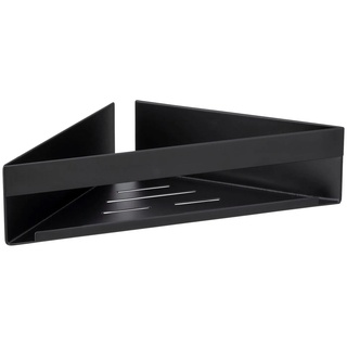 WENKO Badregal Turbo-Loc® Genova, Befestigen ohne Bohren in der Ecke schwarz