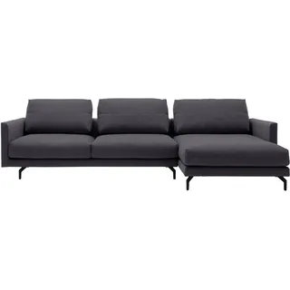 creation by rolf benz Eckcouch Chenille 3-Sitzer Schwarz