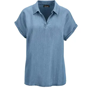 GOLDNER Schlupfbluse blau 22