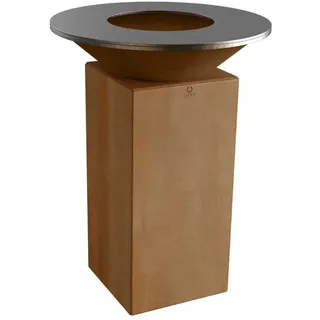 Ofyr Feuerplatte Ø 75 cm Stahl braun