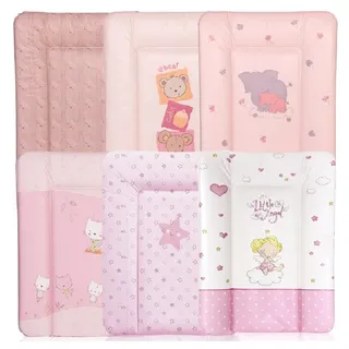 Lorelli Wickelauflage Kinder Wickelauflage Softy (1-tlg), 50 x 70 cm waschbar gepolstert erhöhter Rand rosa