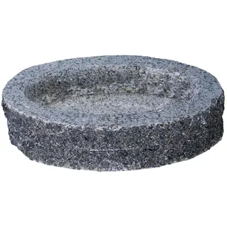 mgc24 Vogeltränke Granit oval 26,5 x 16,5 x 6,5 cm – Vogelbad‐Schale