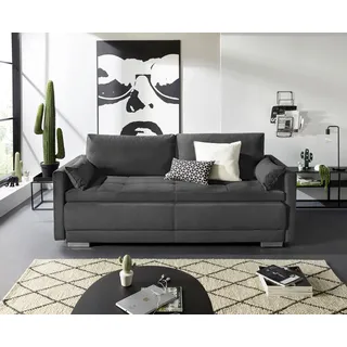 OTTO home Schlafsofa Mikrofaser 2-Sitzer Grau