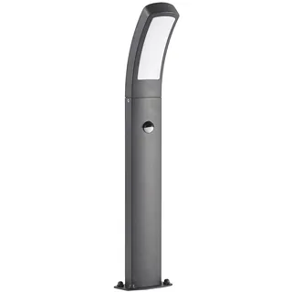 LINDBY Außenleuchte Aluminium mit Bewegungsmelder IP54 1-flammig schwarz