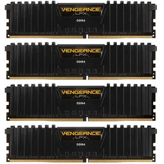 Corsair Vengeance LPX DDR4-3200 64GB Kit (4x16GB) CL16 Schwarz CMK64GX4M4E3200C16