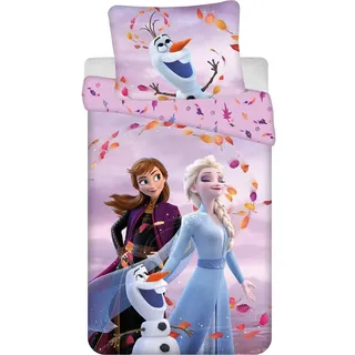 Disney Frozen Eiskönigin Mehrfarbig 140 x 200 cm + 70 x 90 cm