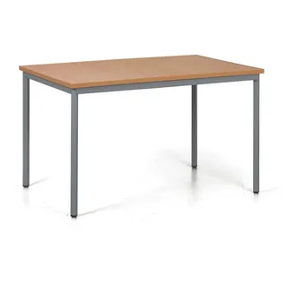 Esstisch TRIVIA, dunkelgraues Metallgestell, 120x80 cm, Buche