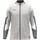 Polyesterjacke hellgrau/weiß/grau 116