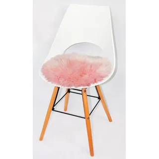 Heitmann-Felle Lamm Sitzkissen Ø 45 cm Rosa