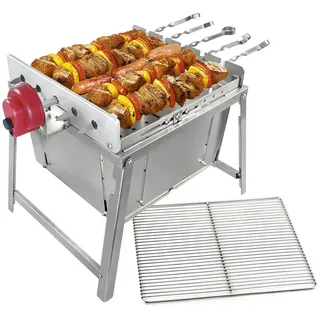 BEM Rambo TOGO: Grill aus Edelstahl mit Motor, tragbar und kompakt