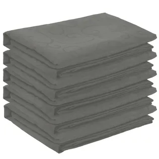 vidaXL Tischdecke 5 stk. Quadratisch 110 x 110 cm Grau