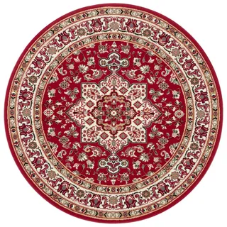 Nouristan Parun Kurzflorteppich Ø 9 cm Rot