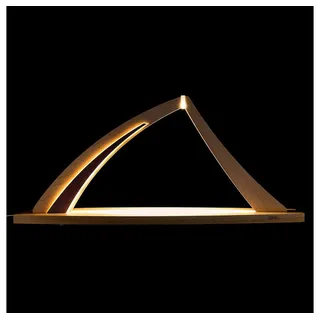 Tietze Erzgebirgsdesign Schwibbogen Schwibbogen modern wood NEW LINE Buche - ohne Bestückung (57x26cm) von